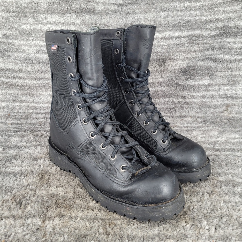 Danner Leather Acadia Work Boots Waterproof USA Made Black‎ Size Mens 7